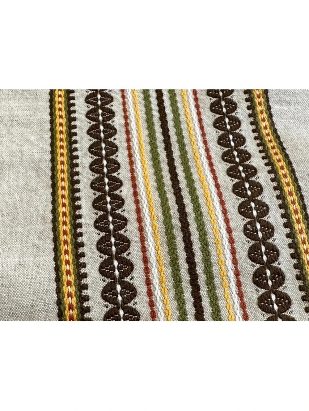 2 Large Table Runners Brown 61 x 24.5 Vintage?
